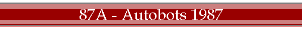 87A - Autobots 1987